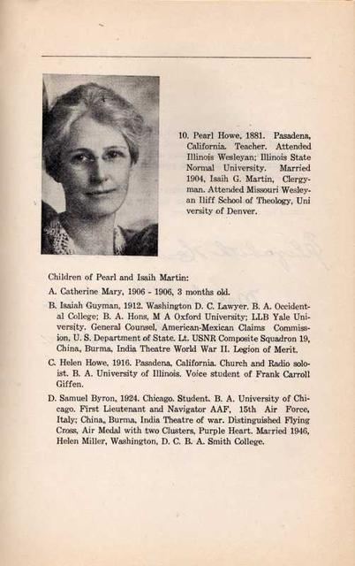 Howe Family History 20 - Pearl Howe